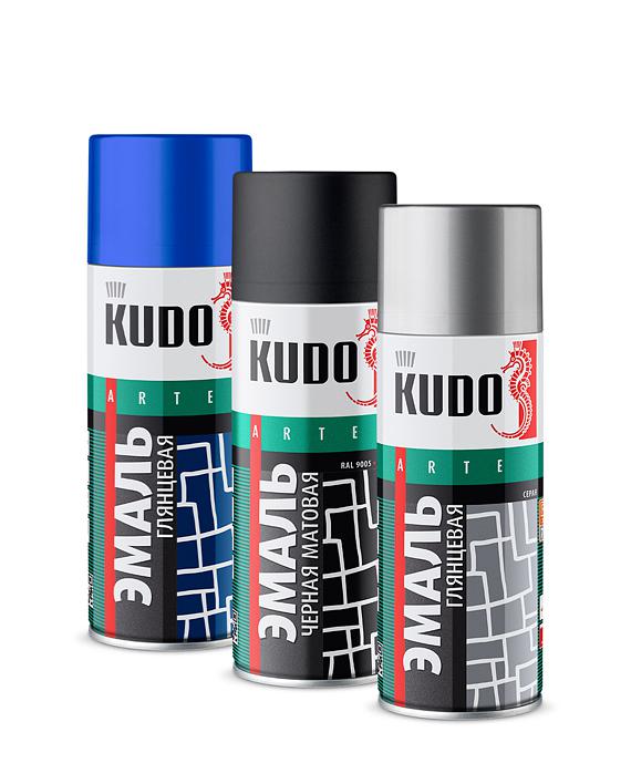 Алкидная аэрозольная универсальная краска KUDO